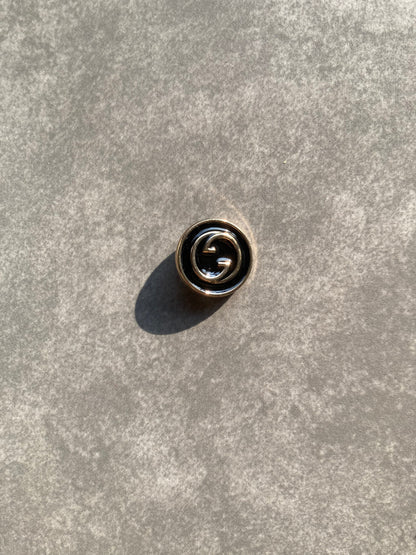 Vintage Black Gucci Button