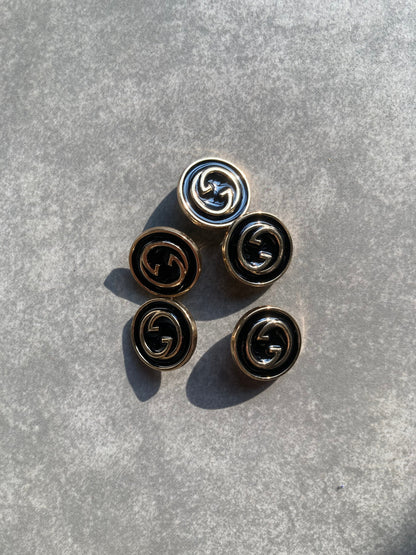 Vintage Black Gucci Button