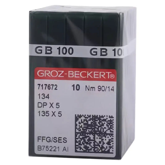 100 Pcs Genuine Groz Beckert Sewing Needle 134 DPX5 135X5 FFG/SES Nm 75/11 80/12 90/14 100/16 For Industrial Sewing Machine