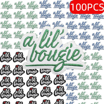 10/50/100PCS Set of Iron on Patches Lots of FCartoon Embroidered Patches for Clothing Slogan Letters Embroidery Patch