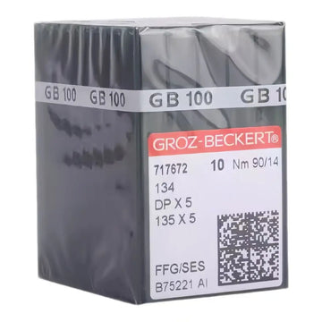 100 Pcs Genuine Groz Beckert Sewing Needle 134 DPX5 135X5 FFG/SES Nm 75/11 80/12 90/14 100/16 For Industrial Sewing Machine