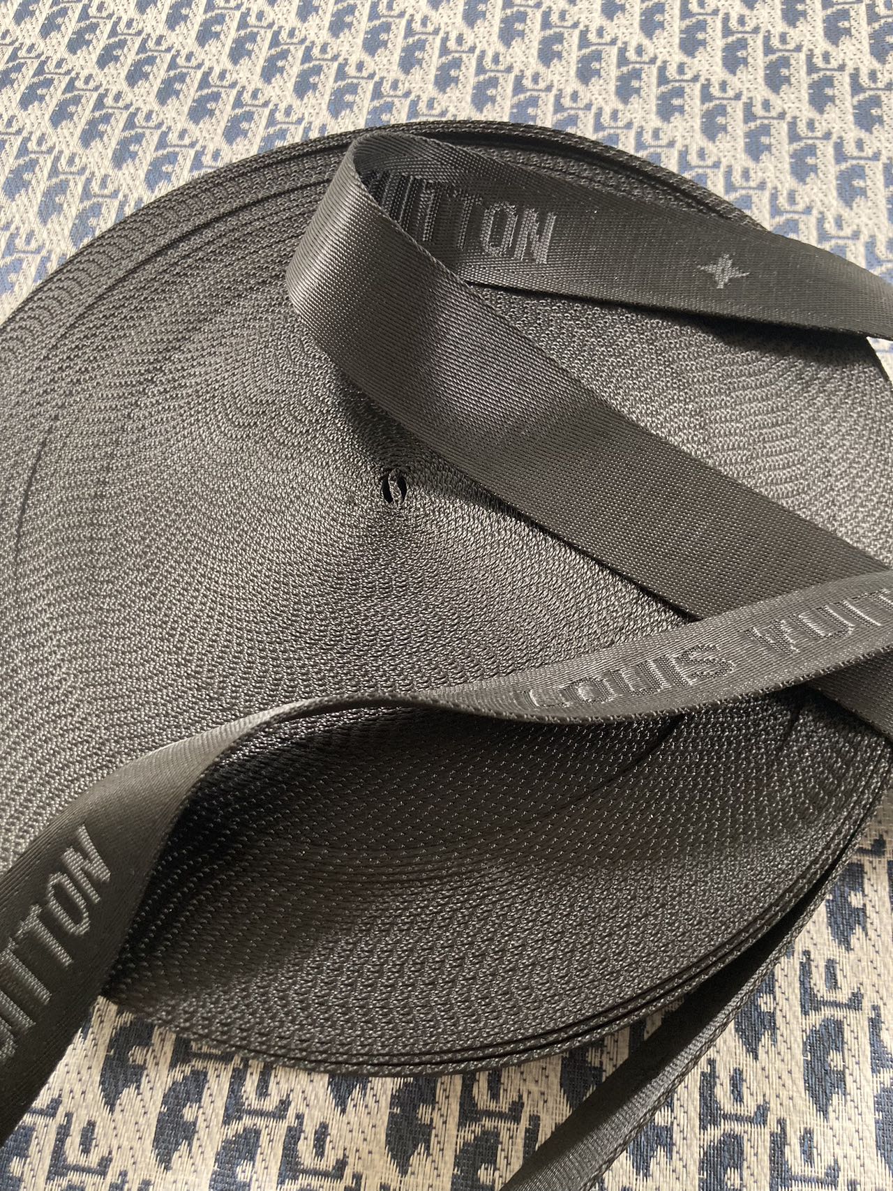 Custom Bag LV Strap Black