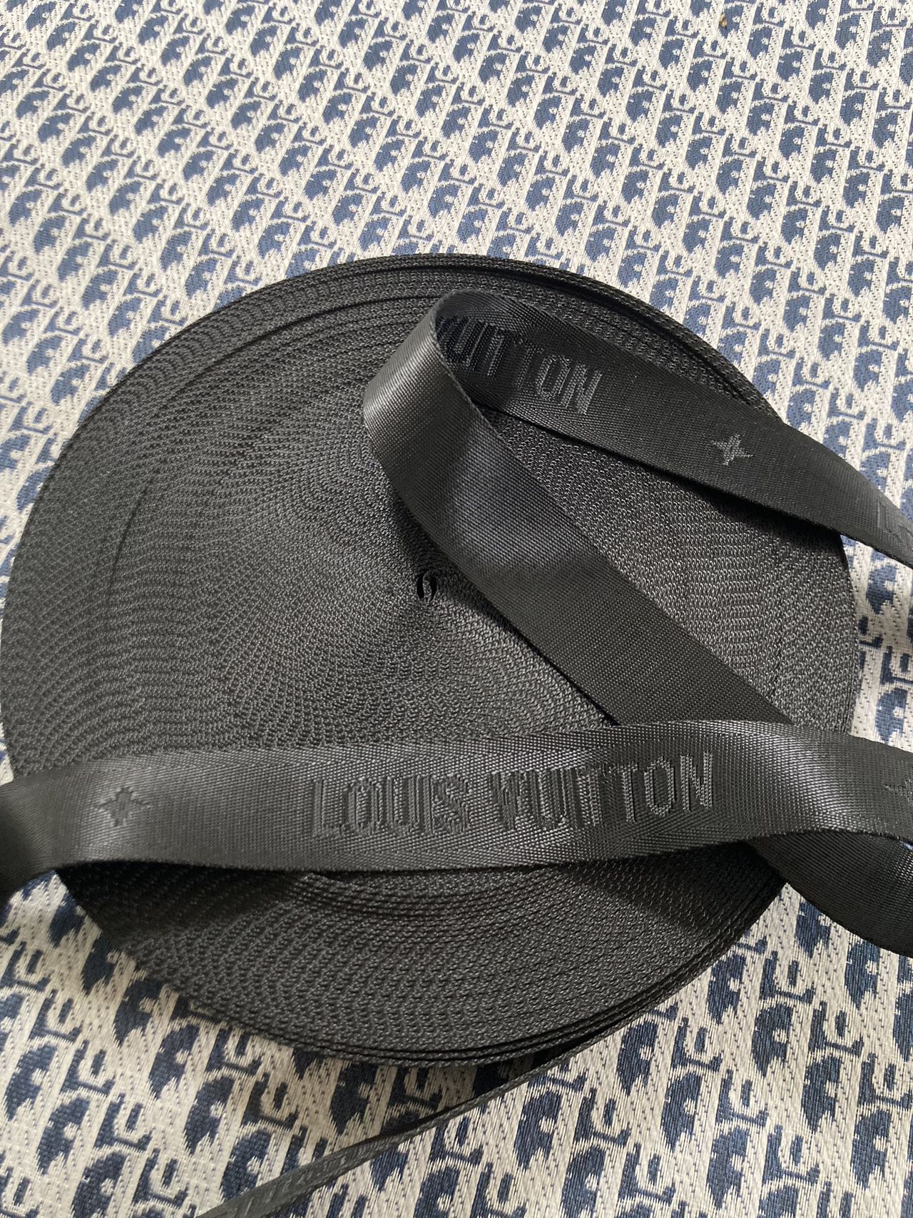 Custom Bag LV Strap Black