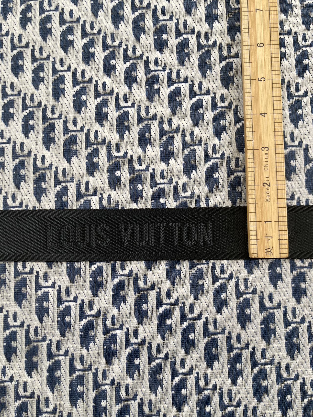 Custom Bag LV Strap Black