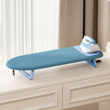 Foldable Tabletop Ironing Board with Iron Mat - Portable Mini Ironing Board for Small Spaces
